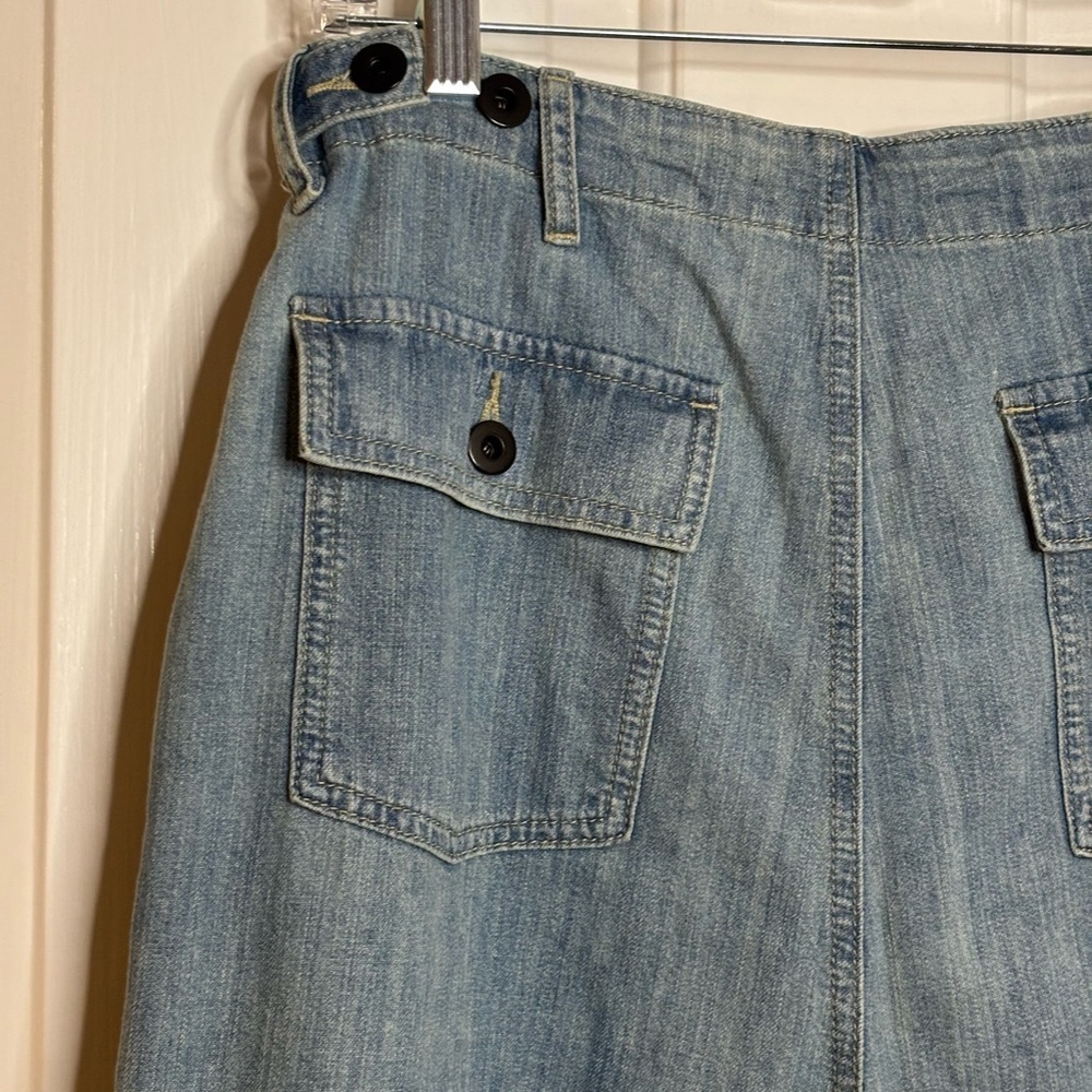 EUC James Perse Womens Light Blue Drawstring Denim Utility Pant size 26 - Picture 10 of 10